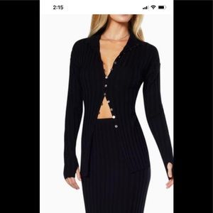 NWT Ramy Brook Black Amaris Sweater Medium